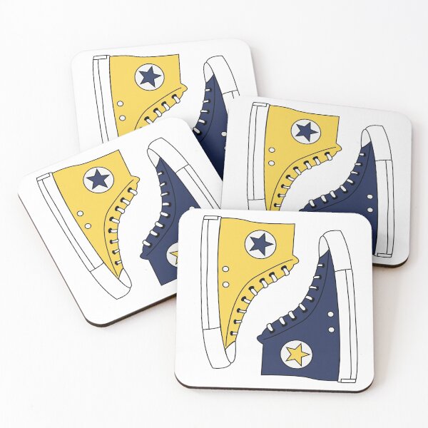 Item preview, Yellow & Blue Sneakers Sticker designed and sold by lennyandlee.