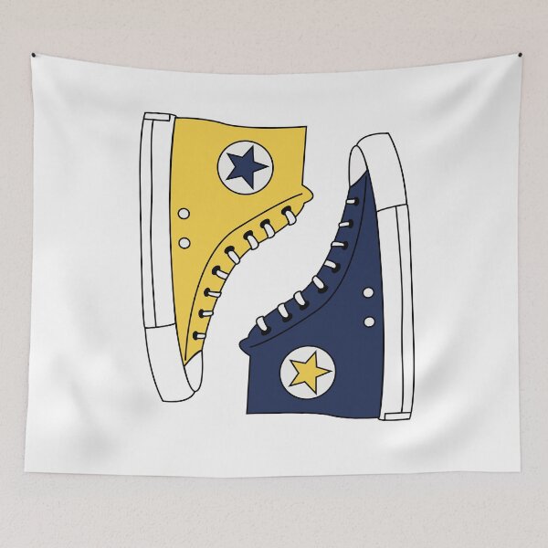 Item preview, Yellow & Blue Sneakers Sticker designed and sold by lennyandlee.