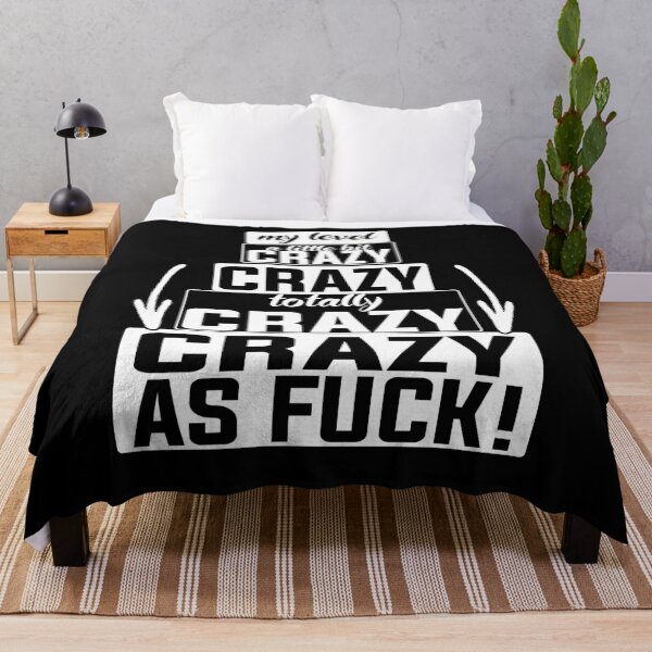 Item preview, Crazy as Fuck funny saying Action and Sports designed and sold by shurikaner.