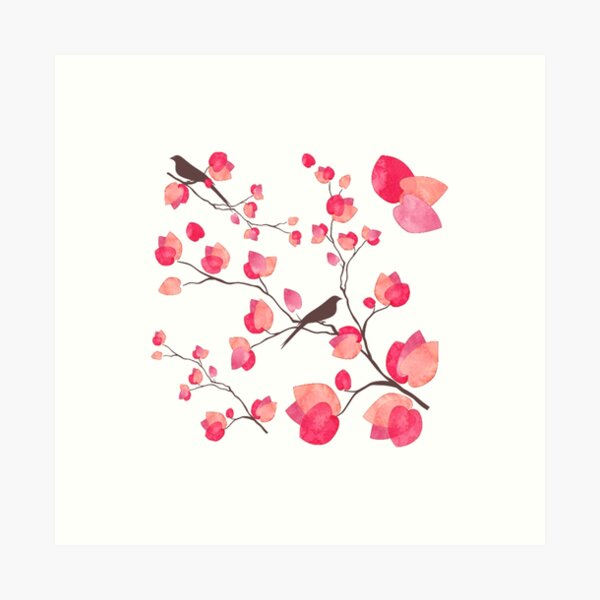 BOUGAINVILLEA BRANCH Art Print
