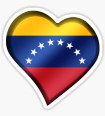 Pegatina Bandera venezolana - Venezuela - Corazón