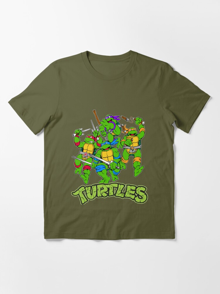 Retro Ninja turtle family birthday(green mutant turtles) Essential T-Shirt  for Sale by Amr101Mo