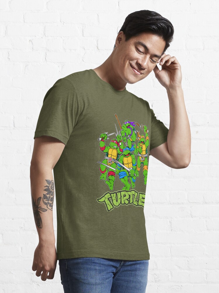 Retro Ninja turtle family birthday(green mutant turtles) Essential T-Shirt  for Sale by Amr101Mo