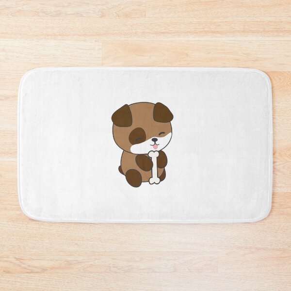Item preview, Smiley Dog and Bone | Cute Kids Kawaii designed and sold by clearvibes.