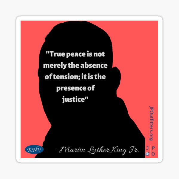 Kingian Nonviolence Quote Sticker