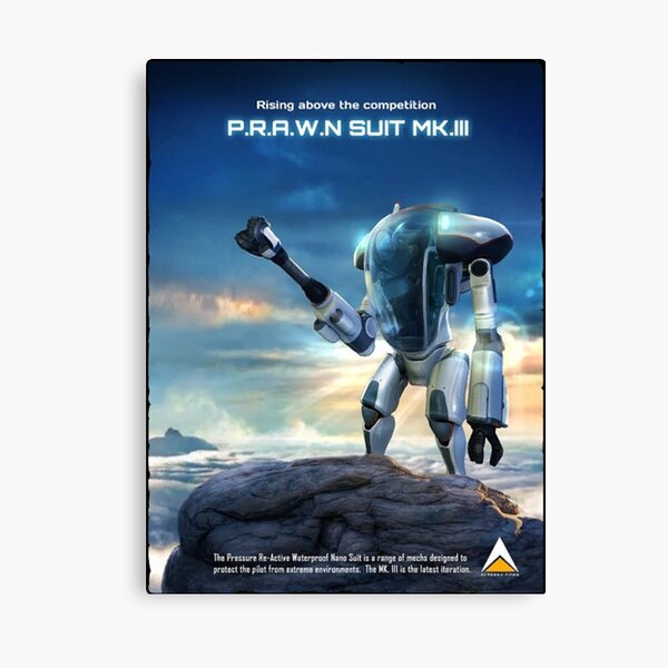 poster with prawn suit Canvas Print