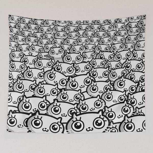 Item preview, Crazy Cat Lady Dreams (b/w) designed and sold by 7115.