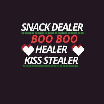 Snack Dealer Boo Boo Healer Kiss Stealer - Engraved Steel Tumbler, Funny  Mom Travel Mug, Mom Mug