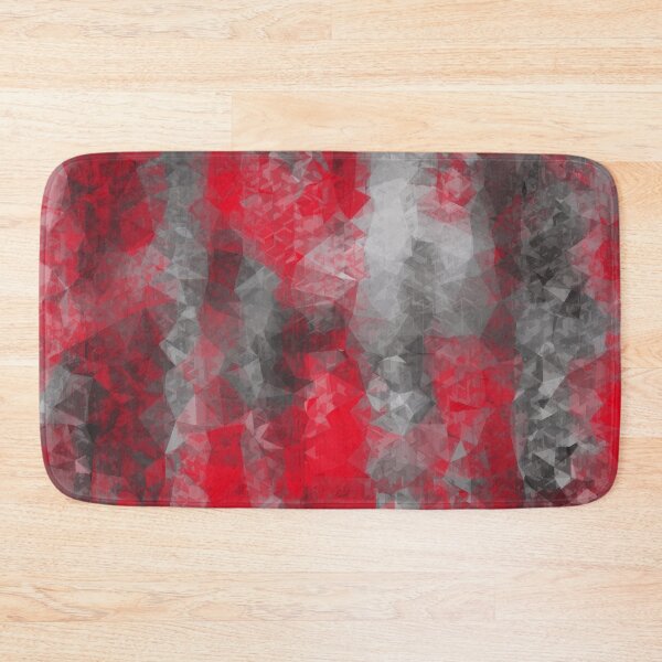 Item preview, psychedelic geometric polygon shape pattern abstract in red and black designed and sold by Mrvell.