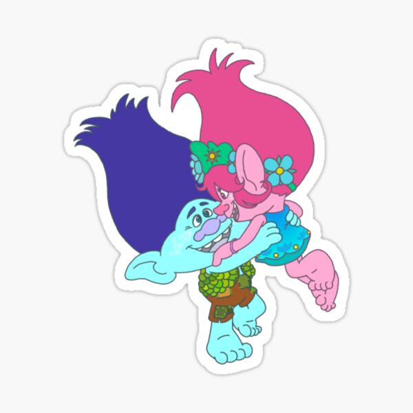 Trolls World Tour Branch Kiss-Cut Sticker, Stickers