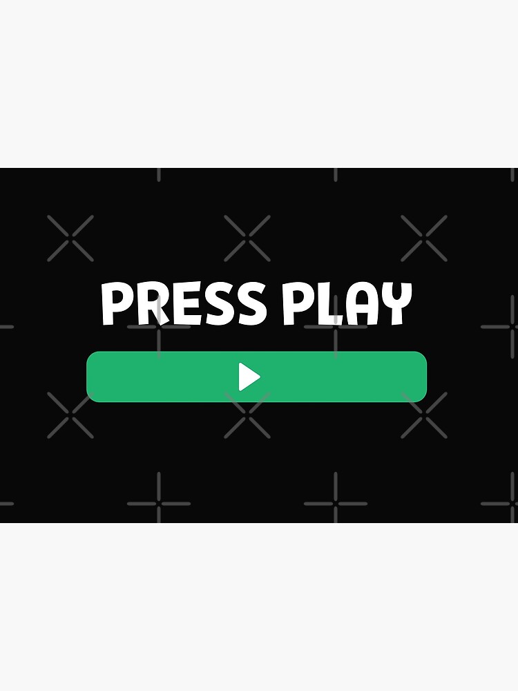 Press Play Button Sticker for Sale by Theresthisthing