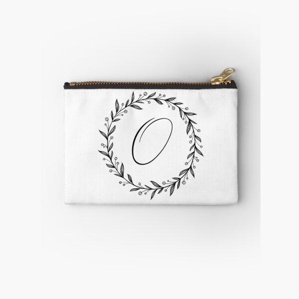 Item preview, O initial in a floral wreath designed and sold by Kari Nichols.