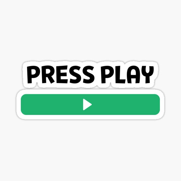 Press Play - Play Button - Pin