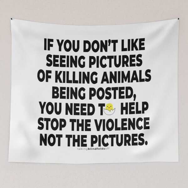 Item preview, Vegan Activist Graphics #takingblindfoldsoff 31 v2 designed and sold by blindfoldsoff.