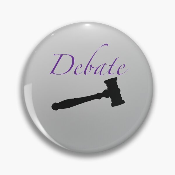 Item preview, Purple Cursive Debate (With Gavel) designed and sold by debatethewayout.