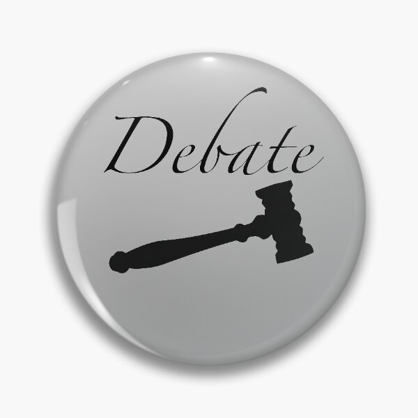 Item preview, Black Cursive Debate (With Gavel) designed and sold by debatethewayout.