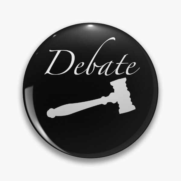 Item preview, White Cursive Debate (With Gavel) designed and sold by debatethewayout.