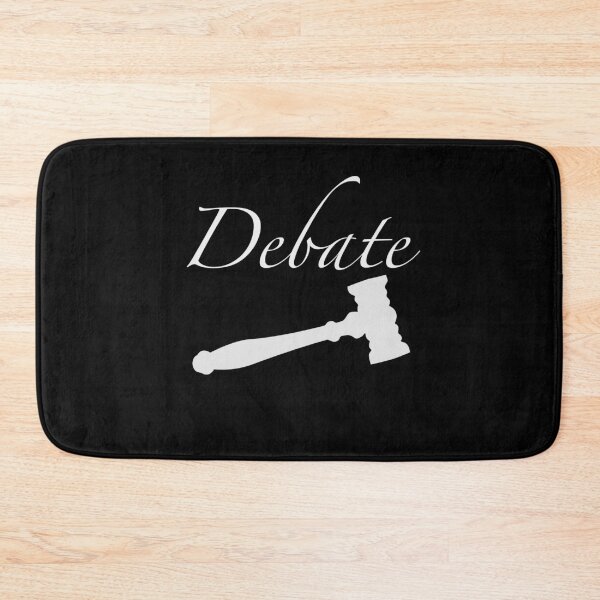 Item preview, White Cursive Debate (With Gavel) designed and sold by debatethewayout.