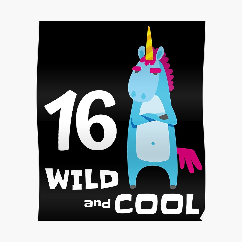 Carte De Vœux 16eme Anniversaire ay Boy Licorne Tenue Drole Cadeau D Anniversaire Pour Un 16 Ans Par Stella1 Redbubble