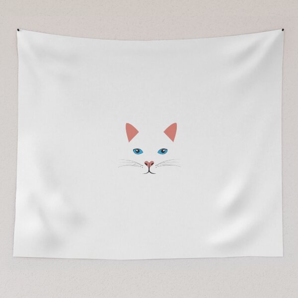 Item preview, Ailurophile turkish angora cat face mask gift for  who loves cats designed and sold by alaechamlal.