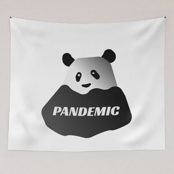 Item preview, Pandemic Panda, "He's got your back!" designed and sold by Davey's Designs.