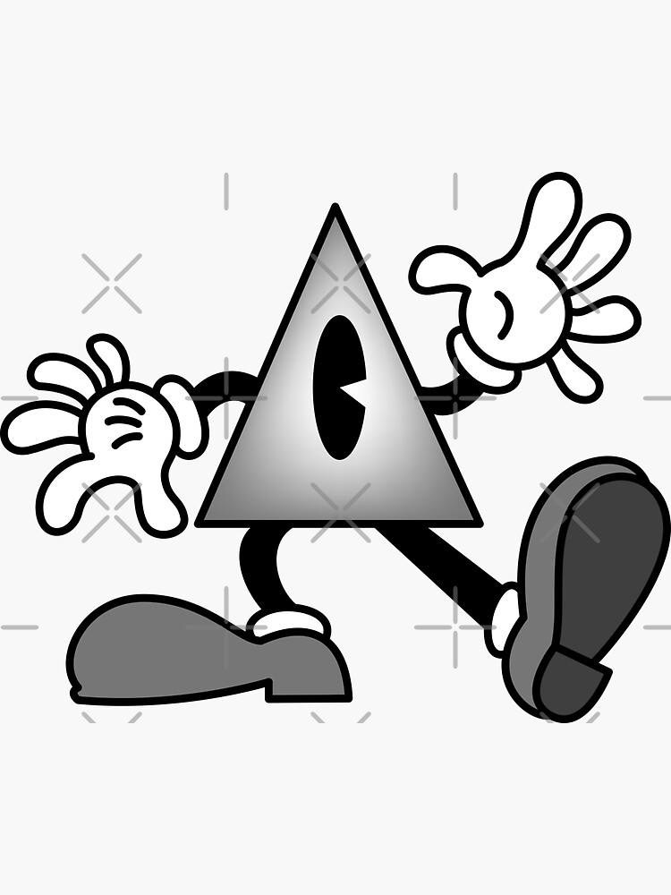 Thumbnail 3 of 3, Sticker, Salty-Dog2 Illuminati Toon designed and sold by Salty-Dog2.