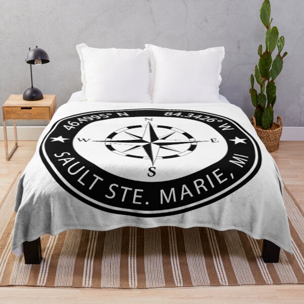 Item preview, Sault Ste. Marie, Michigan, USA Geographical Coordinates designed and sold by TeeOhGraphics.