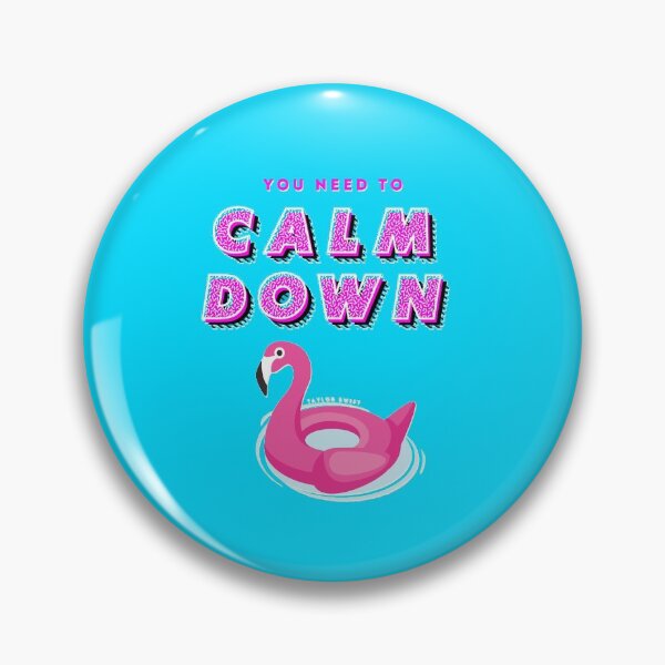 Item preview, You Need To Calm Down Flamingo (Transparent) designed and sold by cleveralice.