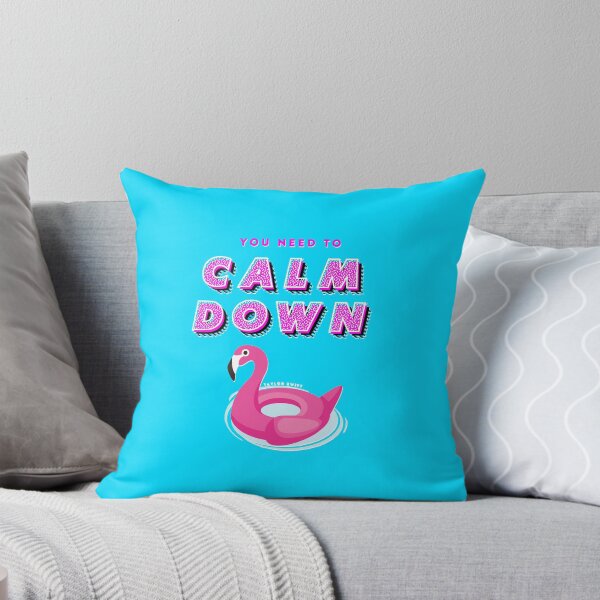 Item preview, You Need To Calm Down Flamingo (Transparent) designed and sold by cleveralice.
