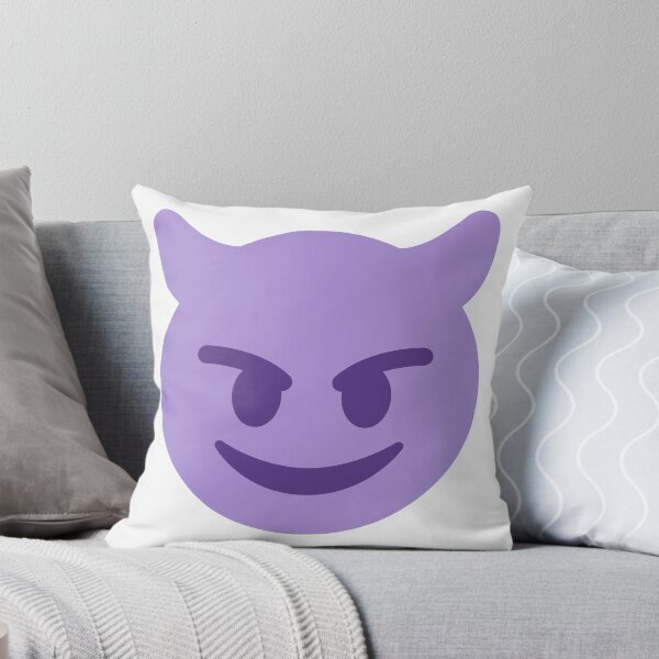 Item preview, Purple smiling devil with horns emoji designed and sold by Winkham.