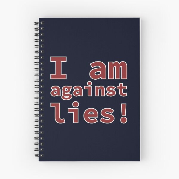 Item preview, I am against lies ! (red text) designed and sold by tuzlay.