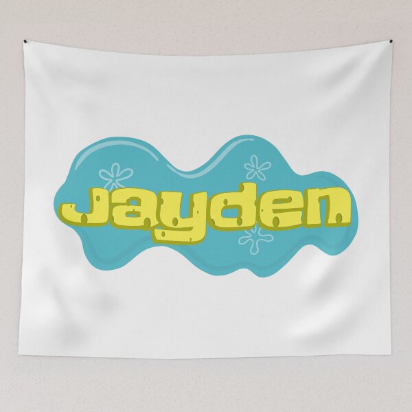 Item preview, Boy Name Jayden in SpongeBob Cartoon Style designed and sold by Space-Bug.
