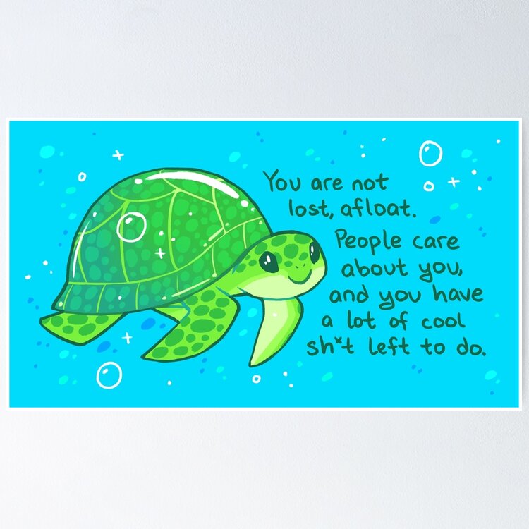 Baby popular Sea Turtle Wall Art with Motivational Quote