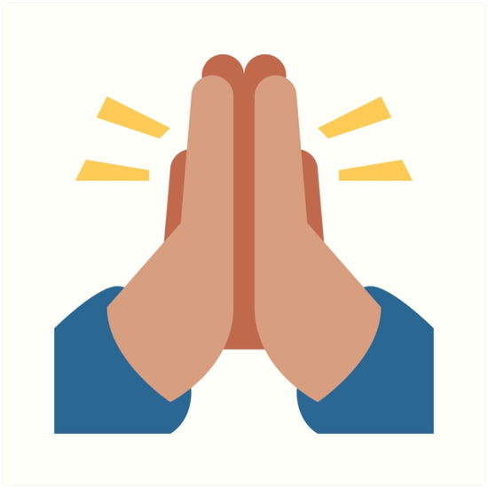 Praying Hands Emoji SVG