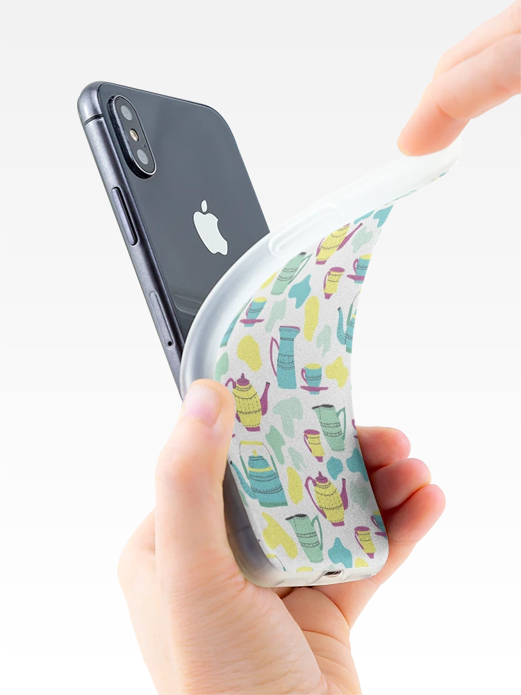 Thumbnail 4 of 5, iPhone Case, Spring pattern 4 designed and sold by GrayCatGraphics.
