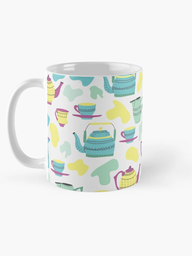 Thumbnail 5 of 6, Coffee Mug, Spring pattern 4 designed and sold by GrayCatGraphics.