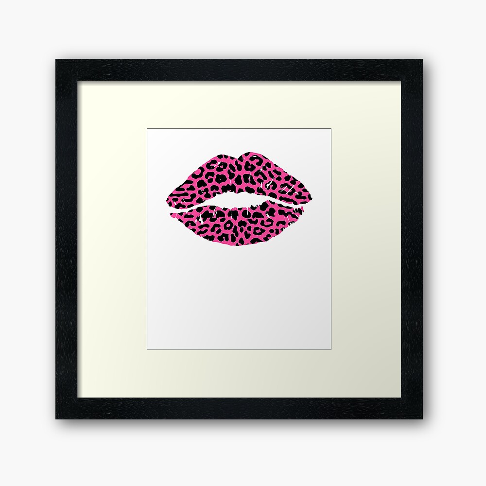 Pink Lipstick Enamel Pin Leopard Print Lipstick Barbie 