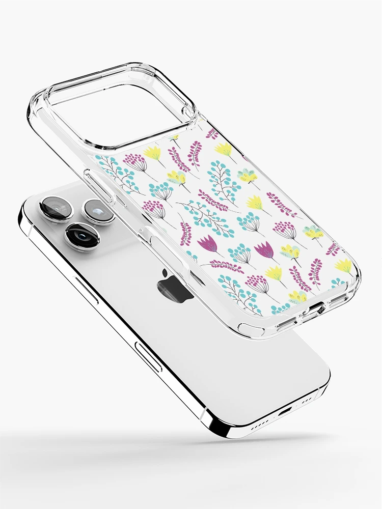 Thumbnail 2 of 5, iPhone Case, Spring floral pattern 3 designed and sold by GrayCatGraphics.