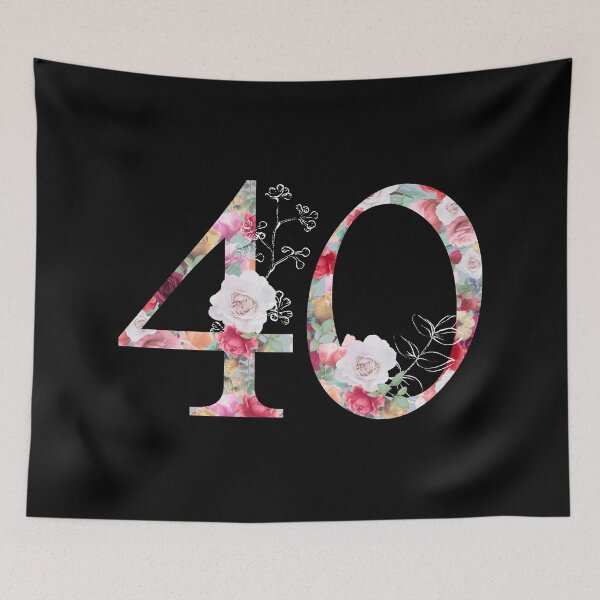 Item preview, Flower Number Forty Spring Flower Bloom Celebrating 40 designed and sold by Space-Bug.