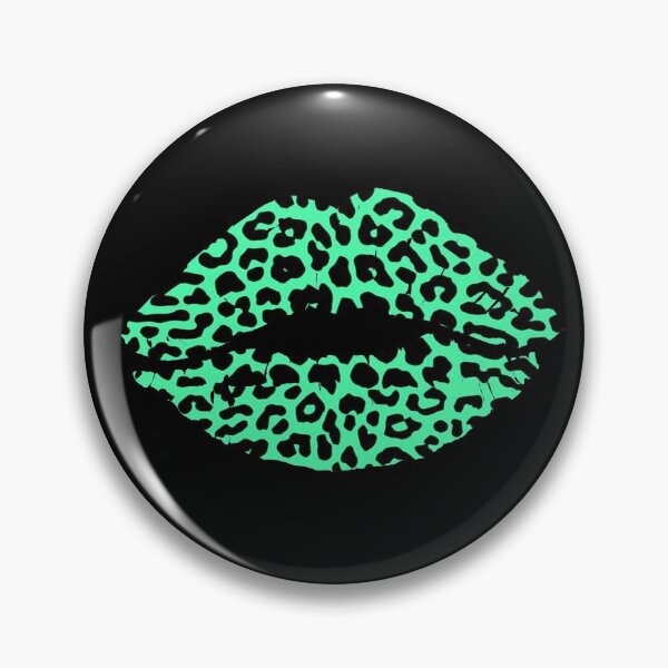 Item preview, Green Leopard Print Lips designed and sold by PopArtdom.