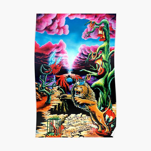 Trippy Psychedelic Surreal Visionary Psy Art - THE WRATH by Vincent Monaco Poster