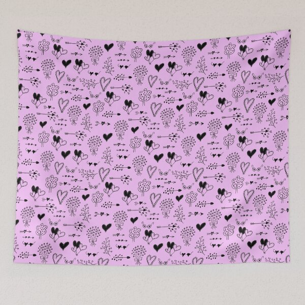 Item preview, Hearts - Valentine's Day pattern designed and sold by GrayCatGraphics.