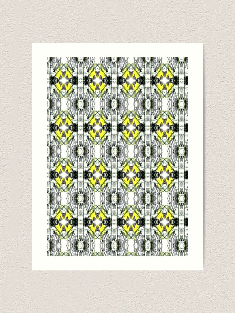 Alternate view of "Spring Will Come" Daffodil in Snow Surface Pattern Design by Jenny Meehan Art Print