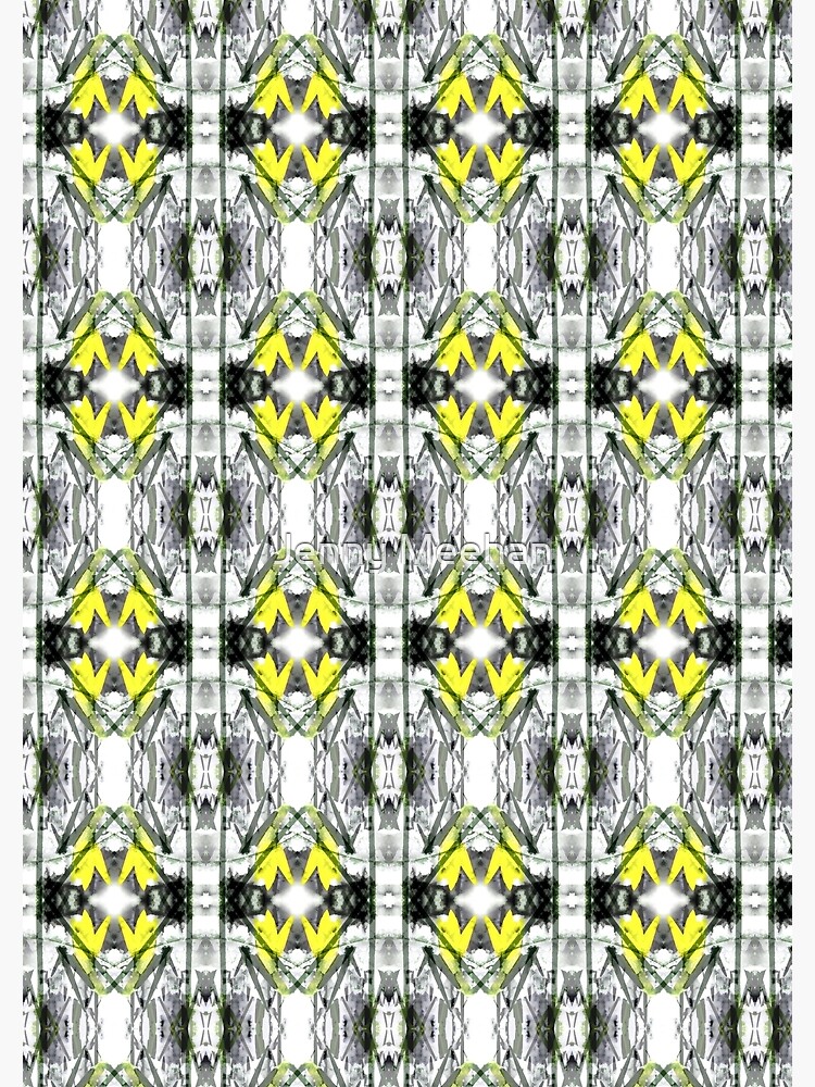 "Spring Will Come" Daffodil in Snow Surface Pattern Design by Jenny Meehan by jennyjimjams