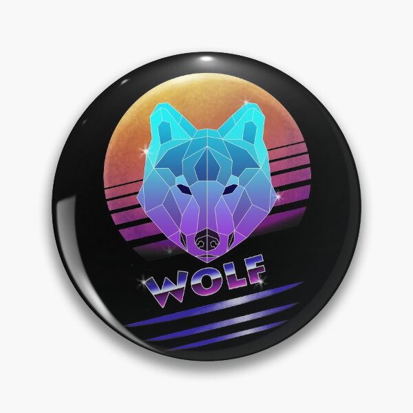 Item preview, 90s Retro Geometric Wolf designed and sold by yajyolid.