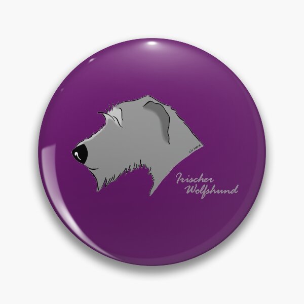 Item preview, Irish Wolfhound silhouette designed and sold by LivHana.