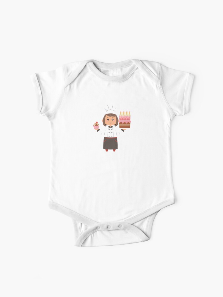 Body Bebe Baker Girl Dessin Anime Mignon Cuisson Gateau Cupcakes Cadeau Par Haselshirt Redbubble