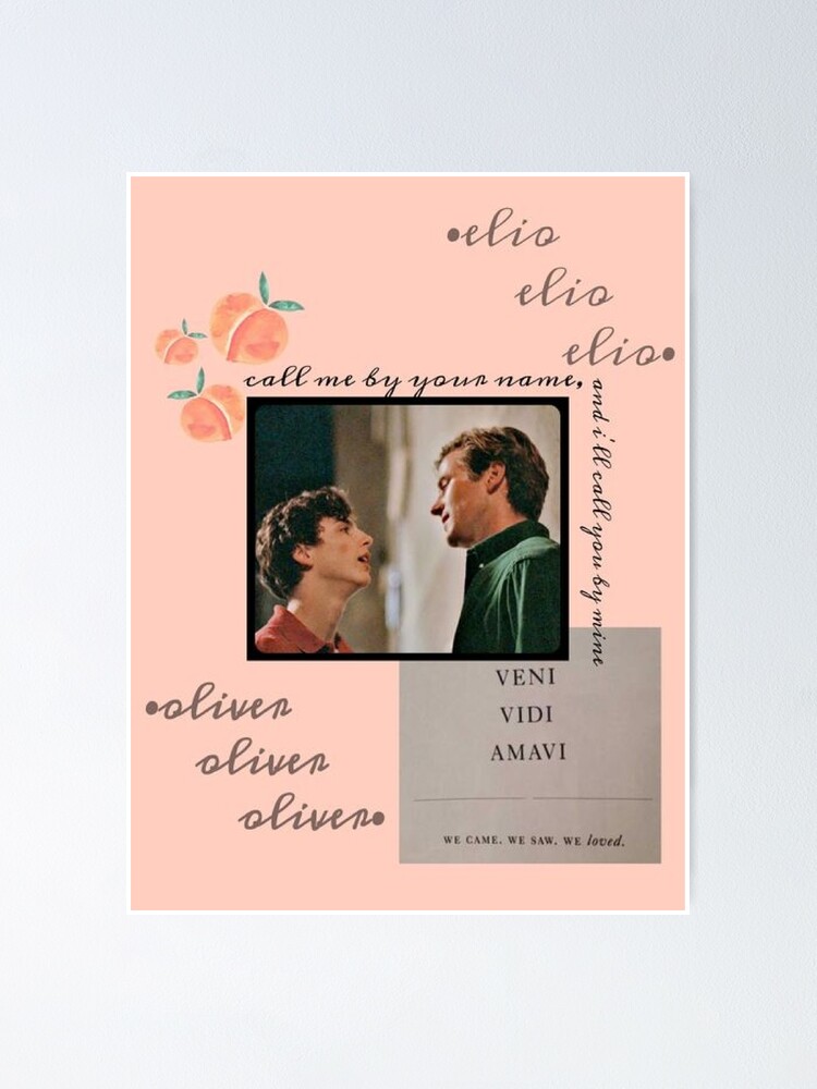 Call Me By Your Name Aesthetic Poster By Elinguinness Redbubble