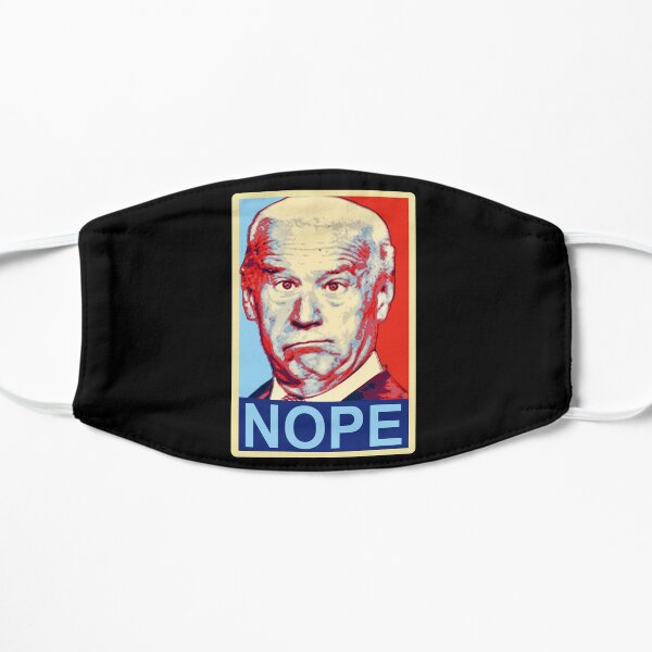 Sleepy Joe NOPE Campaign Poster 2020 Shepard Fairey Style  Flat Mask