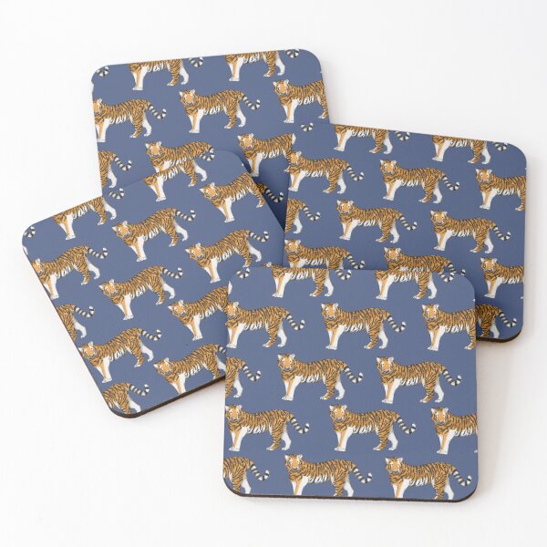 Item preview, Amazing Tiger on navy  designed and sold by ButtonandSquirt.